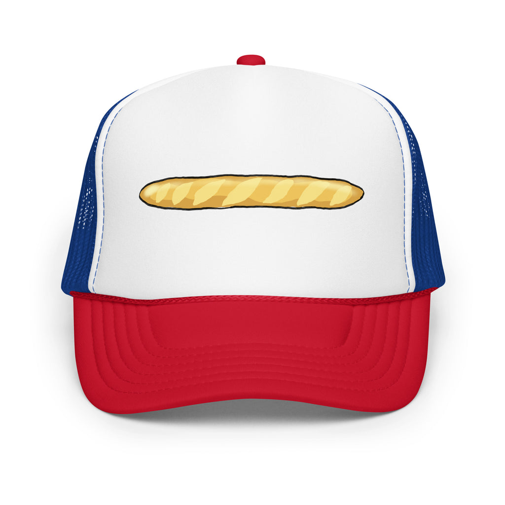 Cartoon Baguette Retro French Trucker Hat