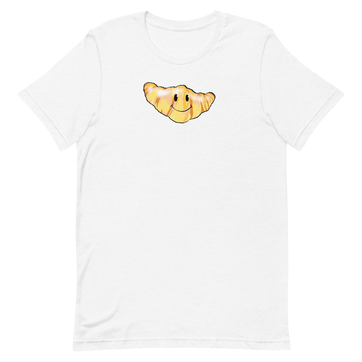 Cartoon Croissant French Foodie Tee