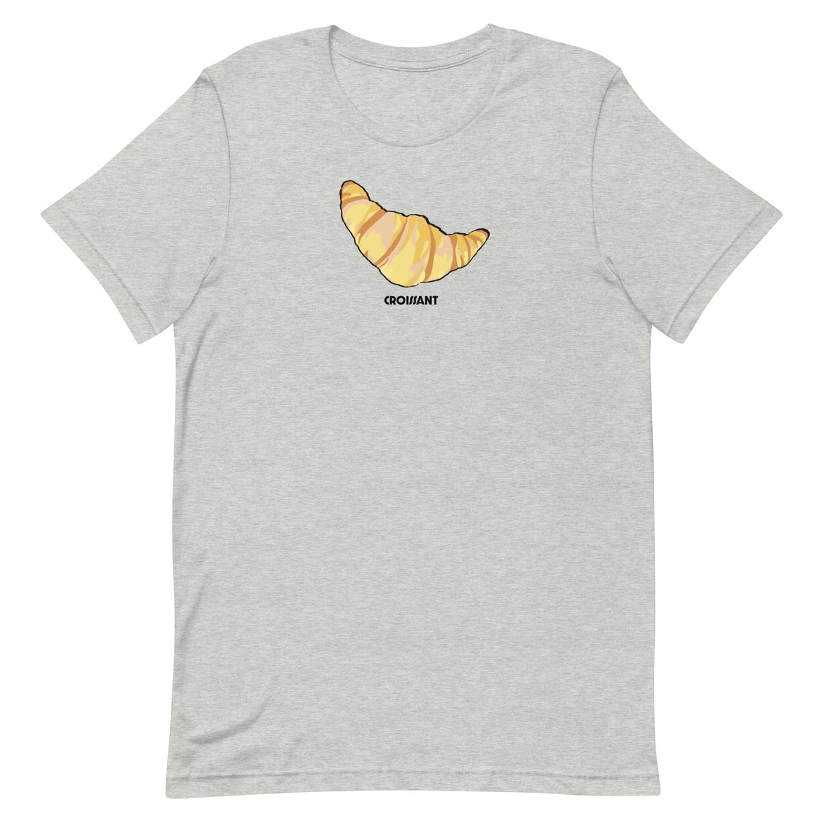 Cartoon Croissant French Foodie Tee