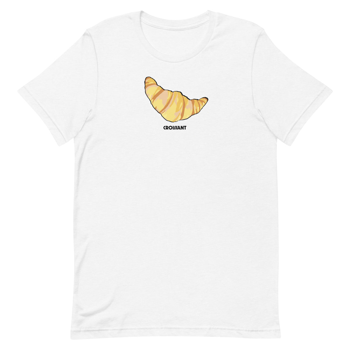 Cartoon Croissant French Foodie Tee