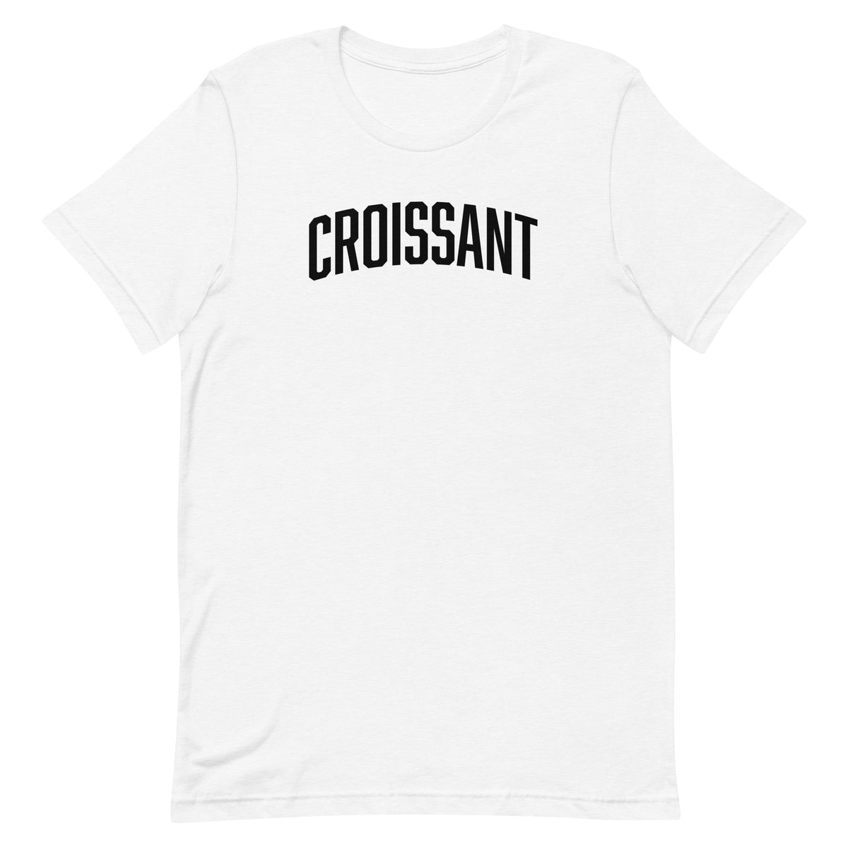 Croissant Vintage Foodie Athletic Tee
