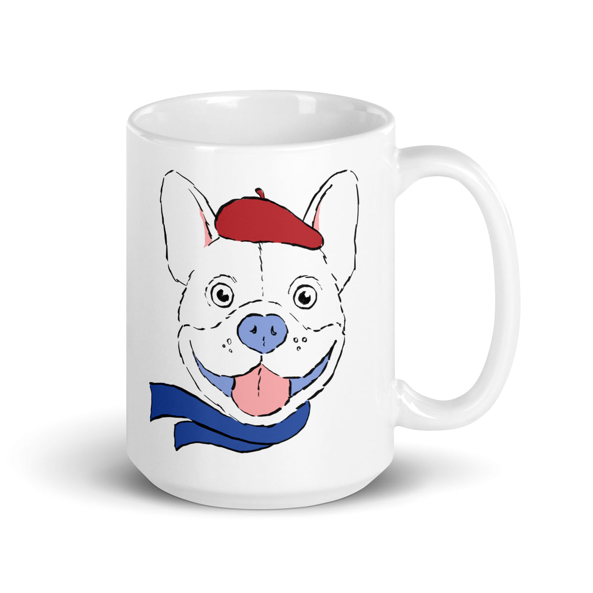 French Bulldog in a Beret Mug