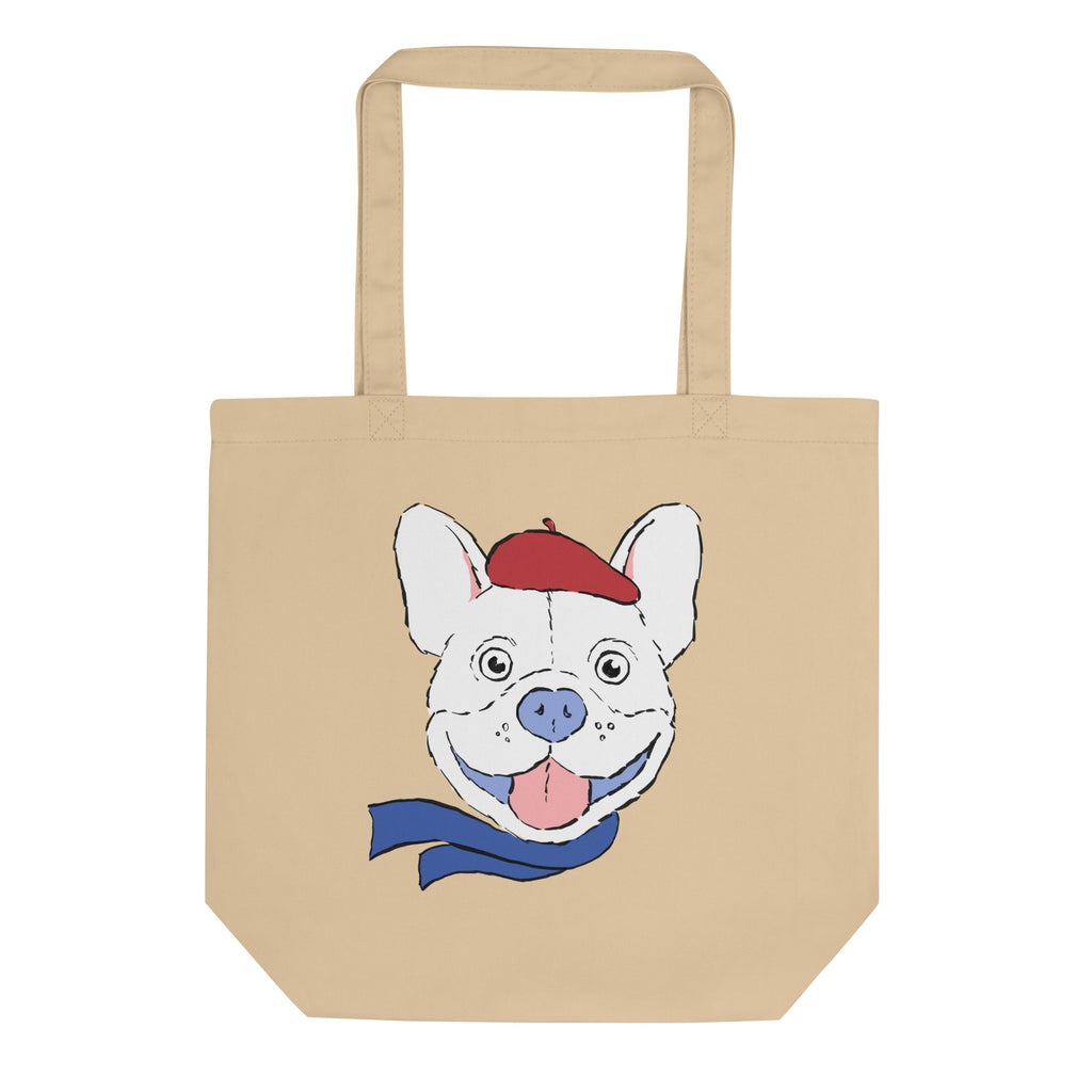 French Bulldog in a Beret Tote Bag