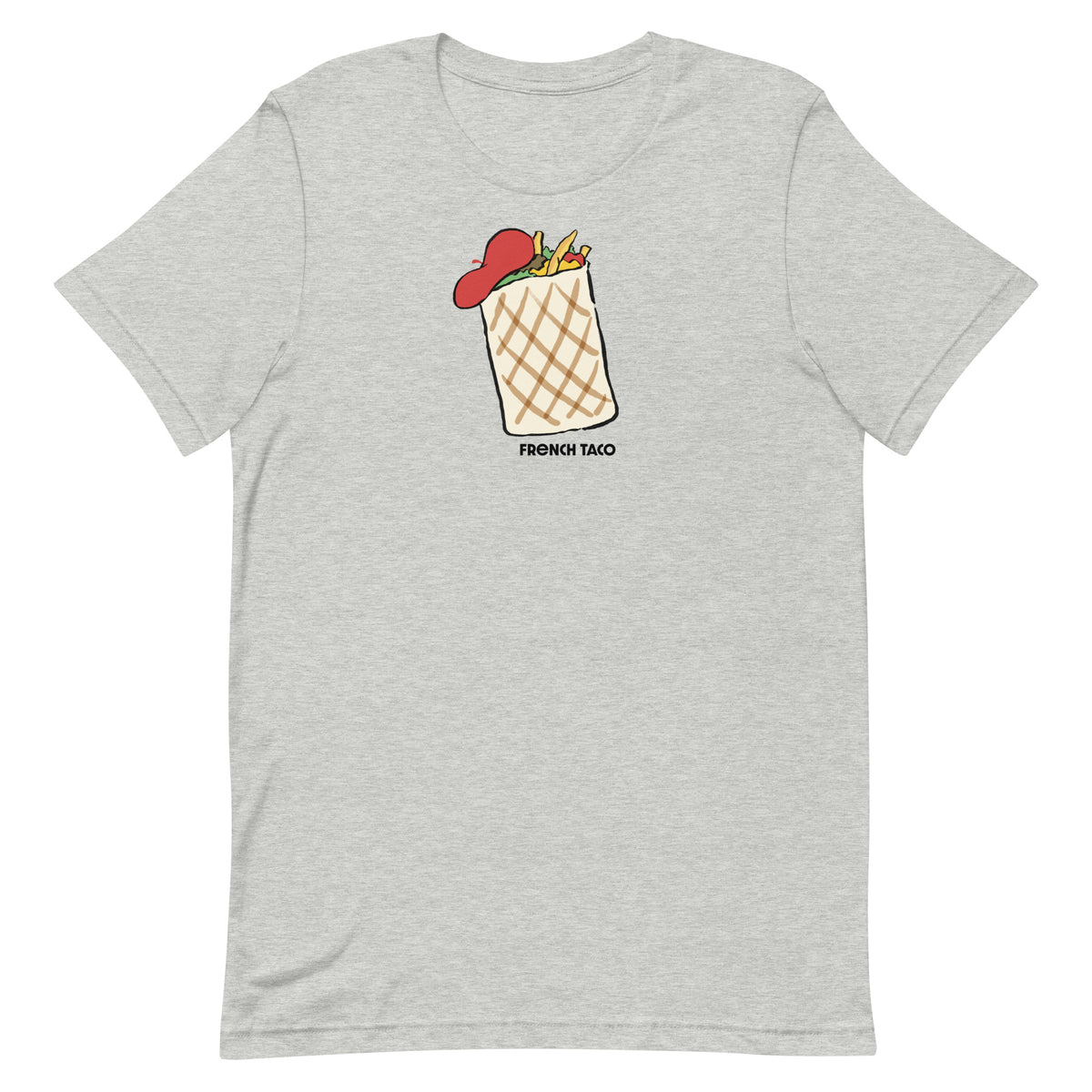 Cartoon French Taco Foodie Tee