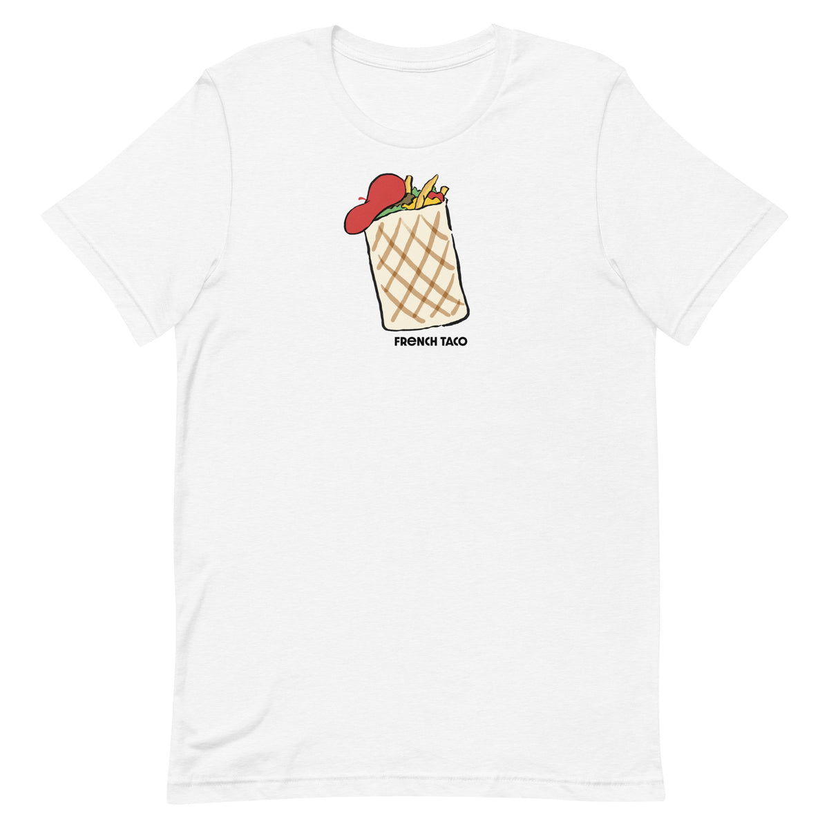 Cartoon French Taco Foodie Tee