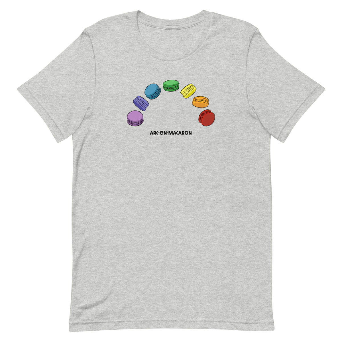 Macaron Rainbow French Foodie Tee