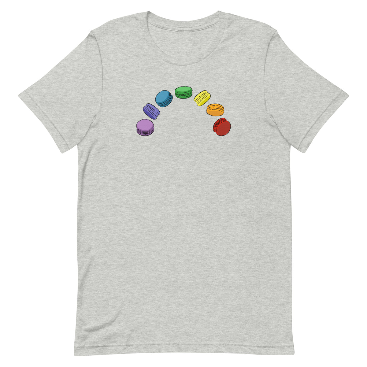 Macaron Rainbow French Foodie Tee