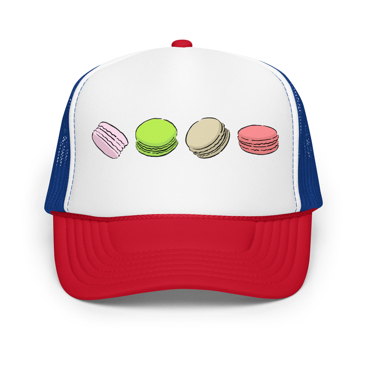 Macarons Retro French Trucker Hat